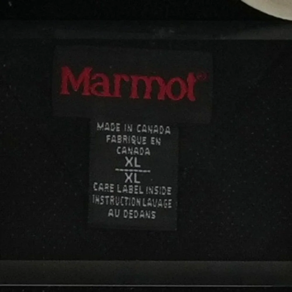 Marmot Windstopper Fleece Vest Mens Size XL Black Full Zip Gorpcore Front Pocket